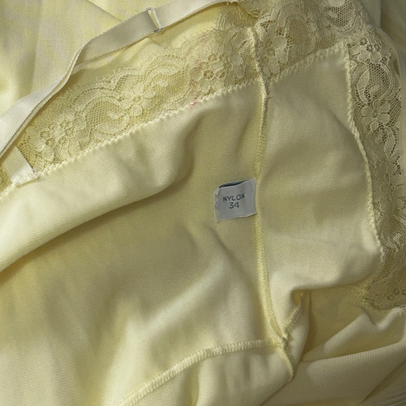 Luxite by Kayser Pinup Bombshell Lacy Full Slip Pleated Nylon Chiffon Vintage - Picture 2 of 16